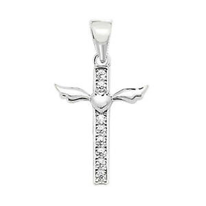 yzANZT[@lbNX@X^[OVo[n[glbNXNX`F[y_gargento sterling cuore ali dangelo cz collana con ciondolo a croce catena 18