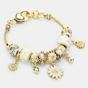 yzANZT[@lbNX@uXbgueBbNzCgS[hp[[tdichiarazione bellissima oro bianco perla foglia di fiore bracciale con charm rocce boutique