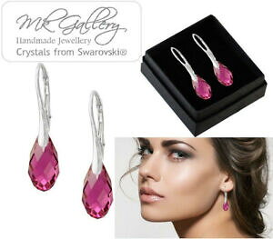 yzANZT[@lbNX@X^[OVo[CO~XtXL[NX^925 argento sterling orecchini 17 mm briolette cristalli di swarovski