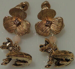 yzANZT[@lbNX@nj[tHbNXCOhoney volpe amp; a forma di fiore orecchini con cristalli