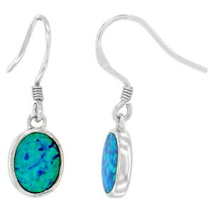 yzANZT[@lbNX@X^[OVo[Ip[I[oy_gCOargento sterling opale di forma ovale orecchini pendenti