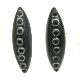 【送料無料】アクセサリー　ネックレス　イヤリングクリップバックエスノシルバーブラックsoho orecchini clips ethno resina nero argento resin resina retro 1980s