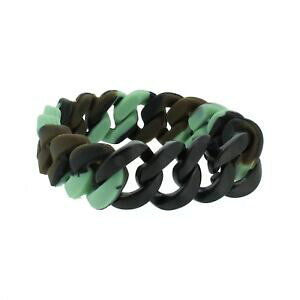 �y���������z�A�N�Z�T���[�@�l�b�N���X�@�u���X���b�g�I���W�i���X�e�����X�X�`�[���V���R���}�b�g�u���b�Nbracciale uomo lega anseaticapopus originale in acciaio inox silicone mimetico nero opaco