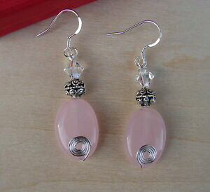 yzANZT[@lbNX@[YXtXL[A[WFgldn_boucles doreilles quartz roseswarovski _argent 925_