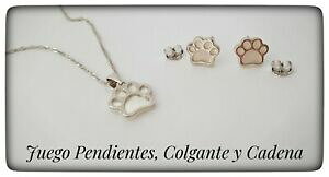 �y���������z�A�N�Z�T���[�@�l�b�N���X�@�f�v���^�y���_���g�V���o�[�s�A�Xhuella de perro colgante y pendientes de plata pendant and silver earrings dog