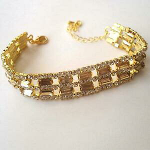 yzANZT[@lbNX@ejXuXbgJ[S[hIWbracciale tennis donna colore oro ambra e zirconi bianchi a bauguette 188 a