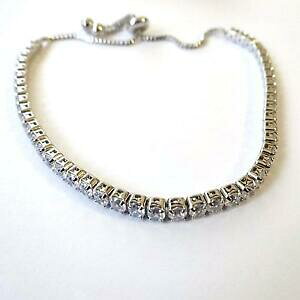 yzANZT[@lbNX@ejXuXbgVo[J[zCgbracciale tennis uomo donna colore argento zirconi bianchi 3 mm 13 26 cm 76 r