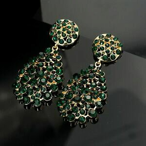 yzANZT[@lbNX@t@bVNbvNX^obNboucle doreille fashion clip dor vert fonc cristal goutte pendante retro yw12