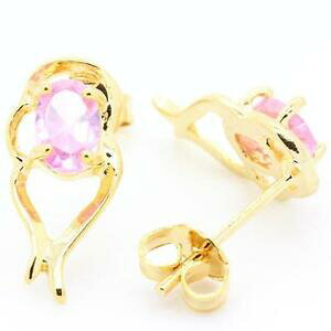 �y���������z�A�N�Z�T���[�@�l�b�N���X�@�W���R�j�E��boucles doreille oxyde de zirconium 2x7 mm plaqu or 18 k
