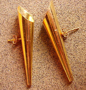 �y���������z�A�N�Z�T���[�@�l�b�N���X�@���^���h�[��2214 boucles doreille percees cnes en metal dore