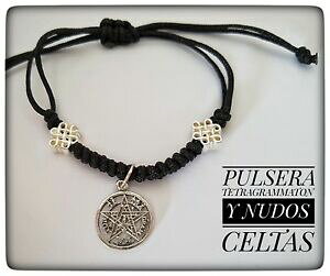 yzANZT[@lbNX@v^Vo[y^Oy_gpulsera tetragrammaton plata silver pentagram 1,5cm wiccan pendant brazalet