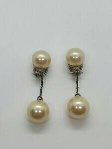 �y���������z�A�N�Z�T���[�@�l�b�N���X�@�N���b�vboucles doreilles clips pendantes anciennes fantaisie perles refn387
