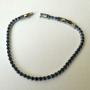 yzANZT[@lbNX@ejXuXbgTt@CAXeXX`[bracciale tennis uomo donna acciaio inox con zaffiri blu 3 mm 22 19 cm 10 bb