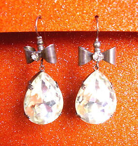 �y���������z�A�N�Z�T���[�@�l�b�N���X�@1684 boucles dagostino oreille percees strass en poire1684 boucles doreille percees strass en poire