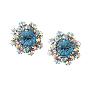 yzANZT[@lbNX@X^bh}CNt[CONVbNsimple gemstone ear stud micro paved flower earring classic