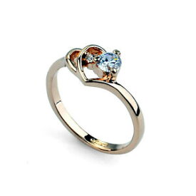 【送料無料】アクセサリー　ネックレス　ゴールドリングlusso cuore donna anello in oro 75018krgp cristallo di fidanzamento idea regalo