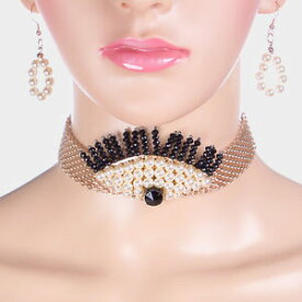 【送料無料】アクセサリー　ネックレス　ホットセレブゴールドメッシュネックレスチョーカーブティックhot celeb dichiarazione gold mesh pearl collana girocollo ampio set da rocce boutique