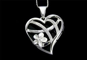 yzANZT[@lbNX@X^[OVo[nCvAy_gargento sterling 925 brillante cuore hawaiano plumeria ciondolo a fiore
