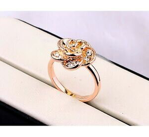 yzANZT[@lbNX@S[hONX^sNprezioso donna anello in oro 18k pl cristallo fiore rosa anello di fidanzamento