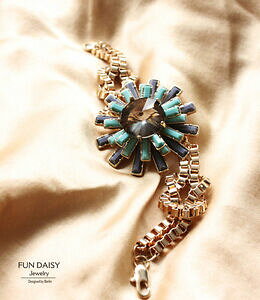 yzANZT[@lbNX@Jt}Q[^IWibracciale da donna fiore blu margherita originale sera matrimonio regalo ct5