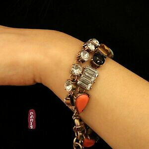 yzANZT[@lbNX@uXbglbNXIWgIWIWibraccialetto due collana arancione retr amber nero originale sera matrimonio