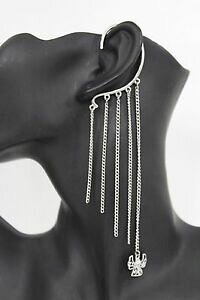 yzANZT[@lbNX@ubNCOC[Jtt@bVVo[[vnuovo donna metallo tasselli orecchini ear cuff moda argento frangia sottile