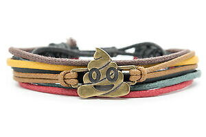 �y���������z�A�N�Z�T���[�@�l�b�N���X�@�n���f�B�N���t�g�J�t�X�^�b�Nemoticons bracciale pile di poo artigianale