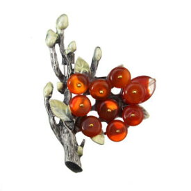 【送料無料】アクセサリー　ネックレス　ビンテージブローチピンvintage branches natural agate gem brooch pin