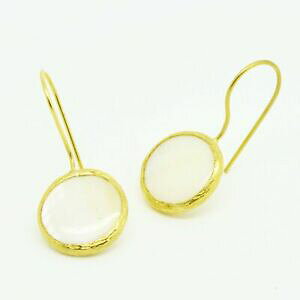 yzANZT[@lbNX@IX}Xg[COaylas ottomano placcato oro semi preziosi gem stone orecchini madreperla