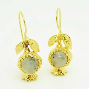 yzANZT[@lbNX@IX}Xg[COUNaylas ottomano placcato oro semi preziosi gem stone orecchini agata melograno