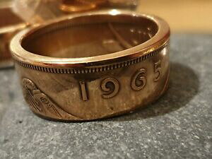 yzANZT[@lbNX@RCOTCYACbVyj[moneta anello 1965 taglia u realizzato irlandese 1d pennyrame