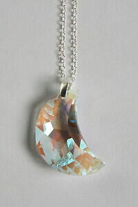 yzANZT[@lbNX@X^[OVo[[lbNXXtXL[GgNX^18 argento sterling 925 grandi moon collana swarovski elements crystal clear ab