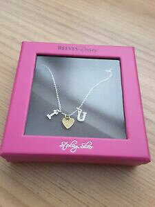 yzANZT[@lbNX@lbNXX^[OVo[S[hi love you collana, argento sterling e oro, nuovo