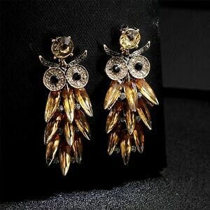 �y���������z�A�N�Z�T���[�@�l�b�N���X�@�C�������O���[�\�N�t�N���Eorecchini candeliere iow gufo pav cristallo giallo matrimonio xx31