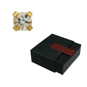 yzANZT[@lbNX@CORCNX^{bNXstudex 75 orecchini a bottone cristallo placcato oro 4 mm confezione regalo