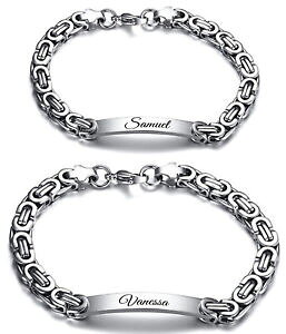 yzANZT[@lbNX@rU`uXbgp[gi[{bNXp[gi[uXbgid bizantini bracciali partner look incisione a scelta partner bracciali con box