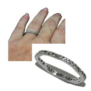 yzANZT[@lbNX@OjI\bhVo[zCgWRjEanello sottile ondulato unione argento massiccio 925 zirconio bianco t 54