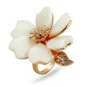 yzANZT[@lbNX@Vo[Ofantastico sakura fiore fiore oro placcato argento anello k02