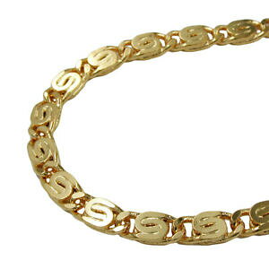 yzANZT[@lbNX@Jt^Nbracciale 3,5mm scarri armati due volte liscio dorato amd 19cm