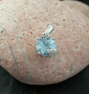 �y���������z�A�N�Z�T���[�@�l�b�N���X�@�N���G�C�V�����W�����A���W�F���gagnes creations joli pendentif femme argent 925 orn topaze bleue