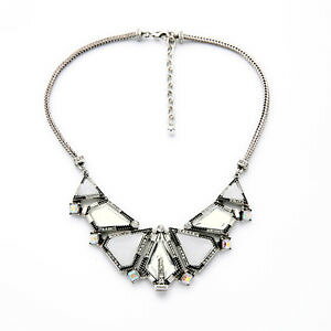 yzANZT[@lbNX@RA[A[fRucollier argent pav gerometrique art deco triangle blanc ethnique original az2