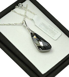 yzANZT[@lbNX@X^[OVo[lbNXVo[iCgAXtXL[NX^925 argento sterling collana * argento notte * ala cristalli di swarovski