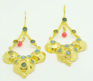 yzANZT[@lbNX@bLXg[S[hAK^COottomangems semi preziosi gem stone placcato oro orecchini agata fatto a mano