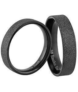 yzANZT[@lbNX@OubNp[gi[X^[_XgXeXX`[fedi in acciaio inossidabile di fidanzamento fedi nuziali anello partner nero stardust