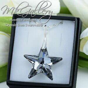 yzANZT[@lbNX@X^[OVo[lbNXVo[iCgX^[XtXL[NX^925 argento sterling collana * argento notte * 28mm star cristalli di swarovski