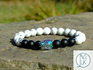 yzANZT[@lbNX@IjLX}bgXJXtXL[C`uXbguomini howliteonice matt teschio braccialetto con cristalli swarovski 78 pollici con elastico