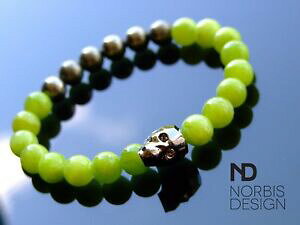 yzANZT[@lbNX@YXJXtXL[C`uXbgmens mashanpirite teschio braccialetto con cristalli swarovski 69 pollici con elastico