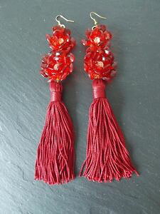 �y���������z�A�N�Z�T���[�@�l�b�N���X�@�i�b�p�C�������O�x�X�g�Z���[rosso floreale con nappa dichiarazione orecchiniuk venditore