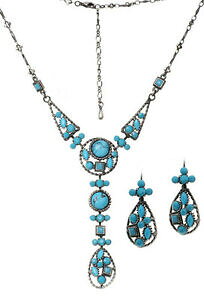 yzANZT[@lbNX@XtXL[NX^Ggre[WlbNXCONX}XZbgjaneo swarovski crystal element vintage giada collana orecchino set regalo di n