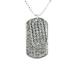 �y���������z�A�N�Z�T���[�@�l�b�N���X�@�^�O�l�b�N���Xbling dog tag collana pi colori disponibili